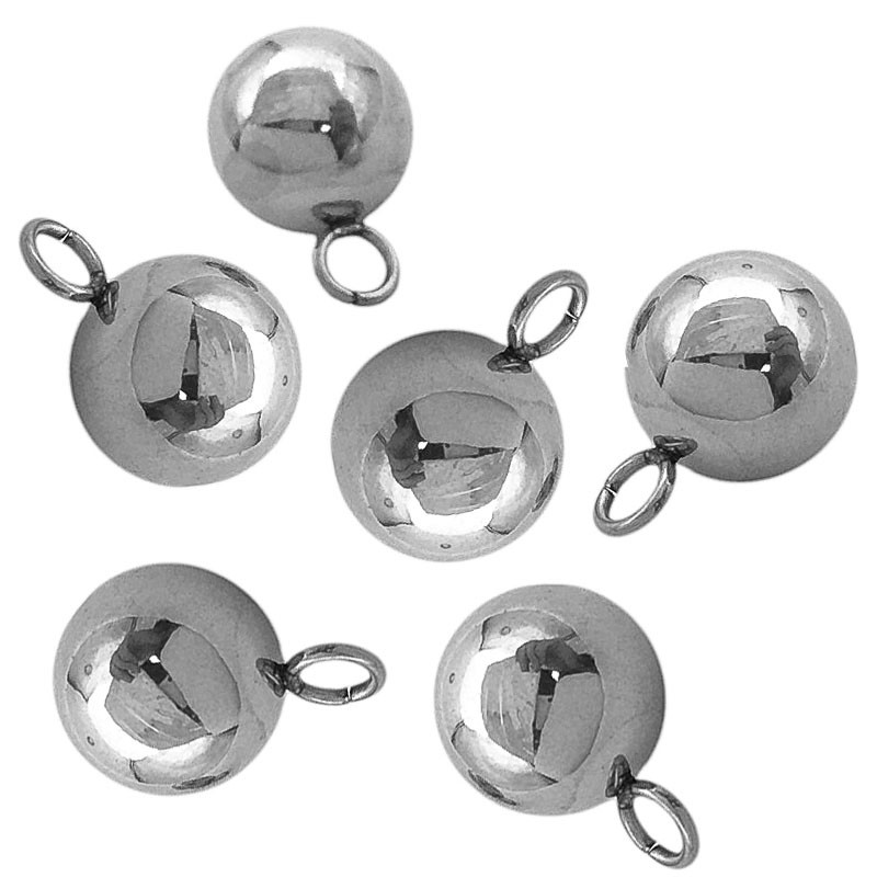 8MM X (10 UNIDADES) BOLITA CIEGA C/ ARGOLLA FORNITURA