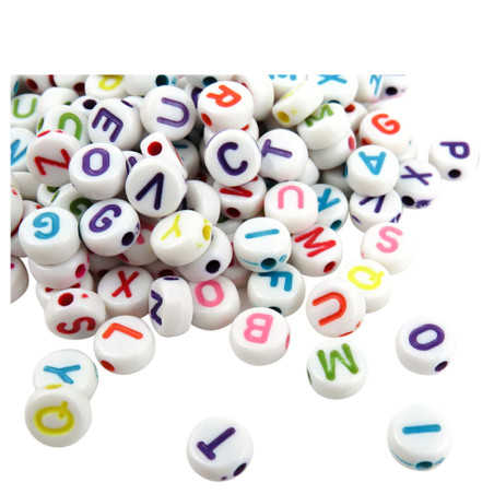 100 GRAMOS LETRAS LENTEJONES COLORES SURTIDOS PASANTE CUENTA