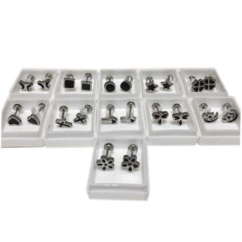 TRES PARES (x3) MODELO N:1024 DISTINTOS NO A ELECCION FORMAS RESINA NEGRA SURTIDAS ABRIDOR ARO