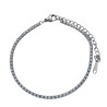 4MM LINEA DE CUBOS C/ STRASS 2MM - 17+3CM  PULSERA