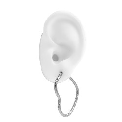 50MM CORAZON RETORCIDA LISA ARGOLLA ARO