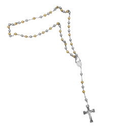 8MM COMBINADO ROSARIO C/ CRUZ CRISTO (UNISEX)