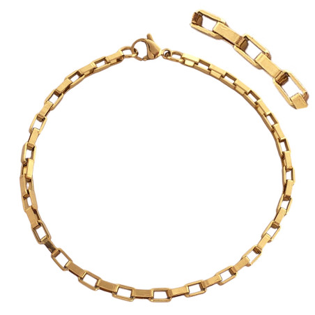 DORADO VENECIANA ALARGADA 3.0 - 20CM PULSERA