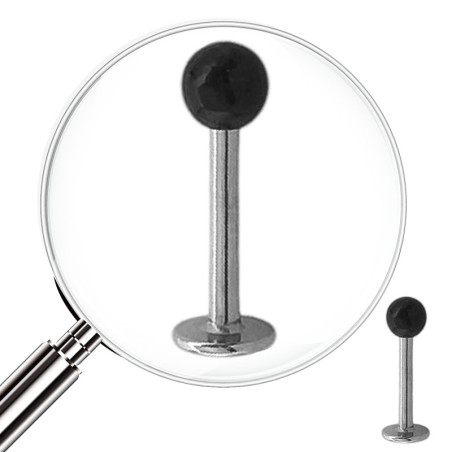 UNIDAD MENTON BOLITA NEGRA PIERCING