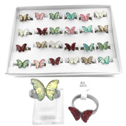 CAJA x24 MARIPOSAS CRISTAL...