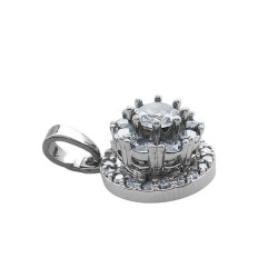 GIRATORIO BRILLO CIRCULAR CRISTAL DIJE