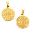 DORADO 14MM SAN BENITO MEDALLA LASER LISA C/ ESPESOR DIJE
