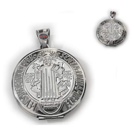 30MM RELICARIO SAN BENITO CUERPO ENTERO DIJE