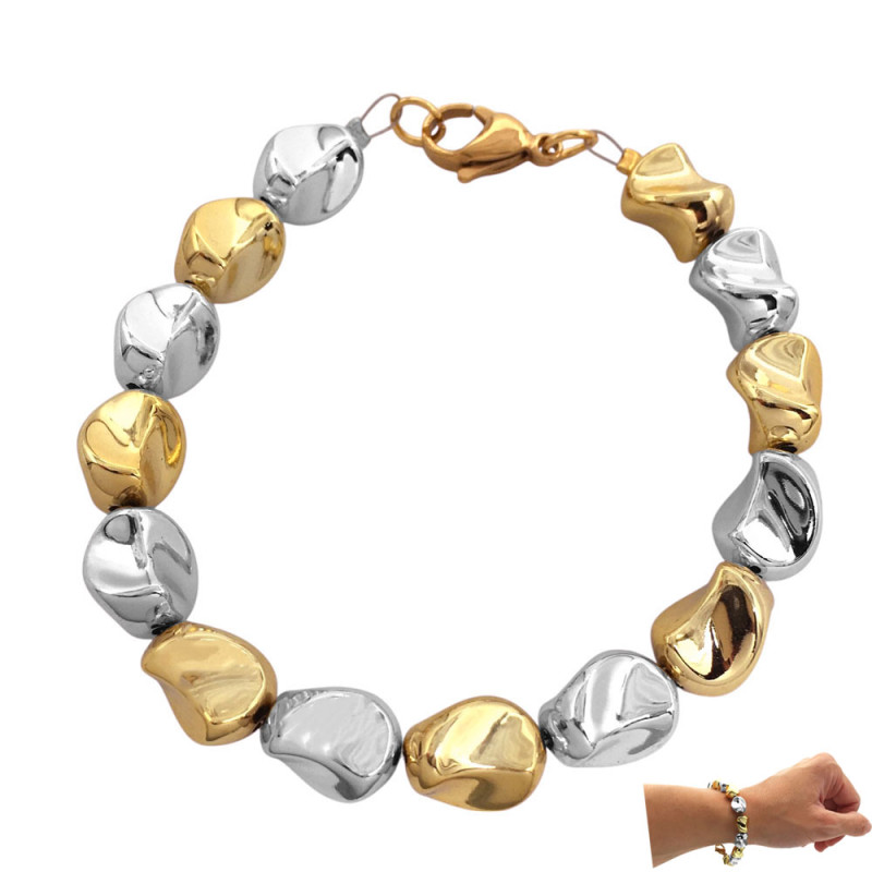 COMBINADA 8MM-20CM LIVIANA IRREGULAR MEDIANA FANTASIA FINA PULSERA