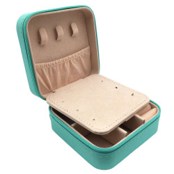 C/ ESPEJO VERDE ALHAJERO CHICO DE VIAJE O BOLSO CHICO