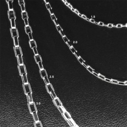 VENECIANA ALARGADA 2.5 (2.5MM) - 55 CM CADENA