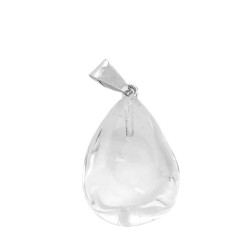 GOTA PIEDRA NATURAL CUARZO CRISTAL DIJE