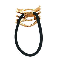 DORADO CALADOS C/ UNA PERLA METALICO PREMIUM COLITA