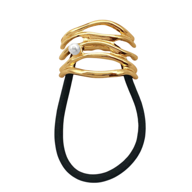 DORADO CALADOS C/ UNA PERLA METALICO PREMIUM COLITA