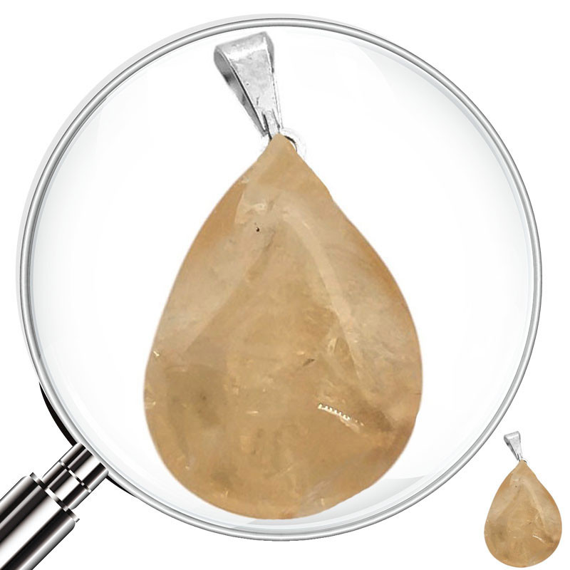 GOTA PIEDRA NATURAL CITRINO DIJE