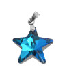 AZUL TORNASOLADO 20MM ESTRELLA CRISTAL FACETADO DIJE
