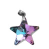 LILA / AZUL TORNASOLADO 20MM ESTRELLA CRISTAL FACETADO DIJE