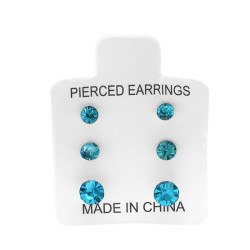 CAJA X108 PARES ARITOS STRASS MEDIDAS Y COLORES SURTIDOS ARO