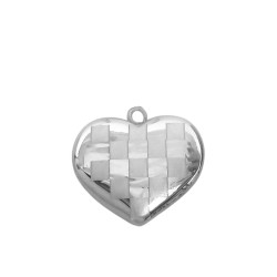 DOBLE CADENA CORAZON CUADRILLE Y PERMAS 37+5CM REGULABLE COLLAR
