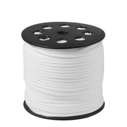 BLANCO 4 METROS 3MM CORDON DE GAMUZA IDEAL CHOKER GARGANTILLA