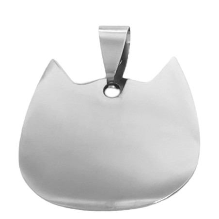 2.4*2.7MM CABEZA DE GATO IDENTIFICACION P/ GRABAR DIJE