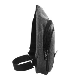 FASHION GRIS MORRAL BANDOLERA CRUZADA UNISEX URBANA