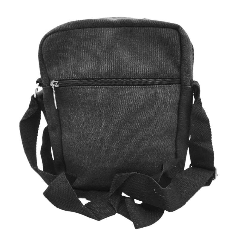FUGUIYIZU NEGRO RUSTICO MORRAL BANDOLERA BOLSO CRUZADA UNISEX URBANA
