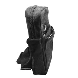 FUGUIYIZU NEGRO RUSTICO MORRAL BANDOLERA BOLSO CRUZADA UNISEX URBANA