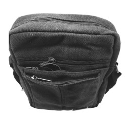 FUGUIYIZU NEGRO RUSTICO MORRAL BANDOLERA BOLSO CRUZADA UNISEX URBANA