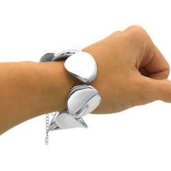 25MM-20+4CM LIVIANA REGULABLE MONEDAS DEFORMADAS FANTASIA FINA PULSERA