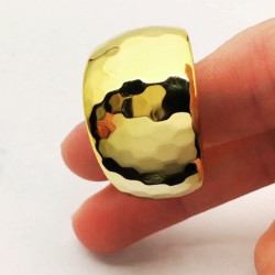 DORADO TAPIZ DE HEXAGONOS FANTASIA FINA ARO