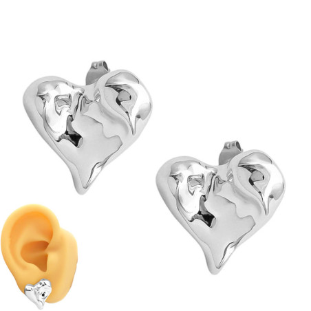 CORAZON HUNDIDO INFLADO FANTASIA FINA ARO