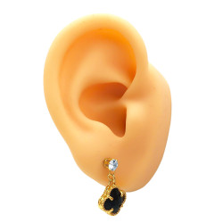 DORADO NEGRO FLOR Y CUBIC COPITA ARO