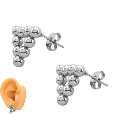 18MM TRIANGULO DE BOLITAS C/ PERNO ARO