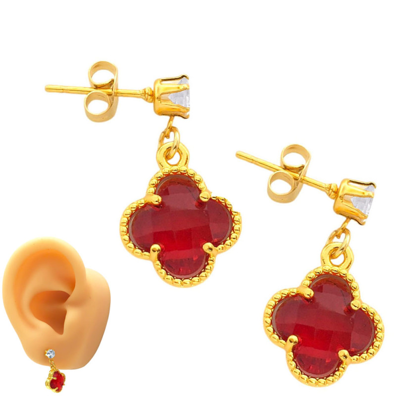 DORADO ROJO TRASLUCIDO Y CUBIC COPITA ARO