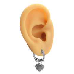 BLISTER X12 PARES ARGOLLA C/ DOS BOLITAS ESTRELLA - CORAZON LISO - SERPIENTE - CORAZON RELIEVE ARO