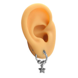 BLISTER X12 PARES ARGOLLA C/ DOS BOLITAS ESTRELLA - CORAZON LISO - SERPIENTE - CORAZON RELIEVE ARO