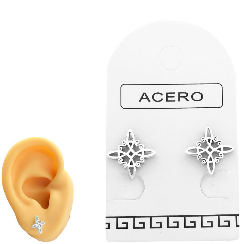 BLANCO PAR NUDO DE BRUJA CALADO ARO