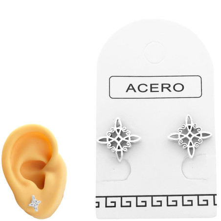 BLANCO PAR NUDO DE BRUJA CALADO ARO