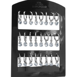 MEDIO BLISTER X6 PARES BISAGRA C/ CUBIC CORAZON - GOTA - CIRCULO ARO