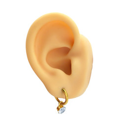 DORADO BLISTER X12 PARES BISAGRA C/ CUBIC CORAZON - GOTA - CIRCULO ARO