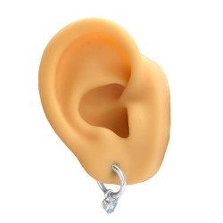 BLANCO MEDIO BLISTER X 6 PARES BISAGRA C/ CUBIC CORAZON - GOTA - CIRCULO ARO