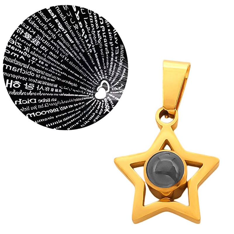 DORADO ESTRELLA TE AMO EN 100 IDIOMAS DIJE