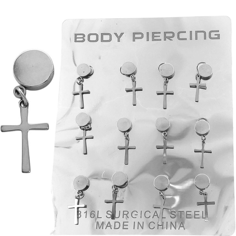 BLISTER X12 CRUZ C/ IMAN FALSO ARO