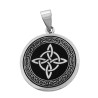 MEDALLA LASER NEGRO NUDO DE BRUJA DIJE