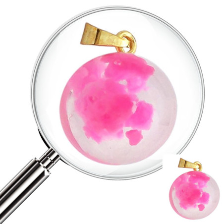 DORADO ROSA CIELO 15MM ESFERA LISA DIJE