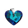 AZUL 18*15MM CRISTAL TORNASOLADO FACETADO CORAZON DIJE