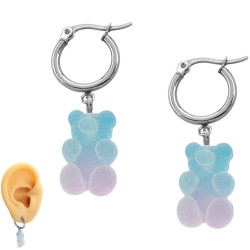 PAR OSITO LILA Y CELESTE...