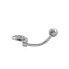 CORAZON LLUVIA DE CUBIC OMBLIGO ACERO QUIRURGICO PIERCING