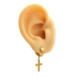 DORADO BLISTER x12 PARES BISAGRA C/ CRUCES TEMPLARIA EN PUNTA Y CRUCES RECTAS ARO